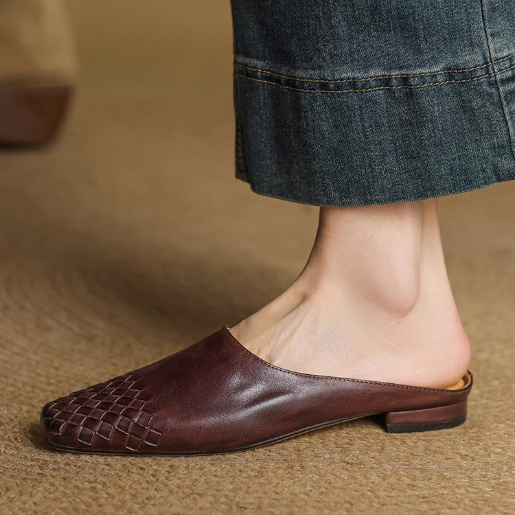 Milano Genuine Leather Mules