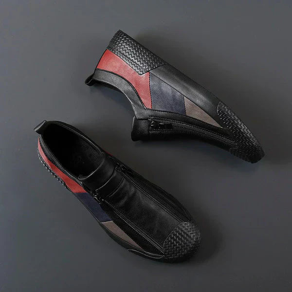 Corvin Street Zip Leather Sneaker